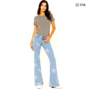 Wrangler Light Blue Star Flare Jeans